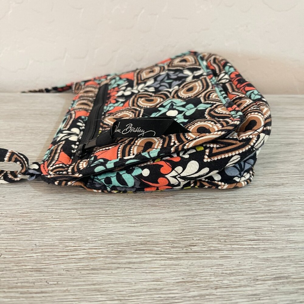 Vera Bradley Crossbody Bag On The Go Sierra Black Coral Turquoise - Picture 6 of 11